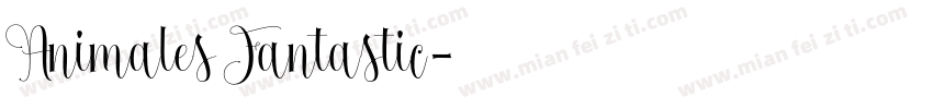 Animales Fantastic字体转换